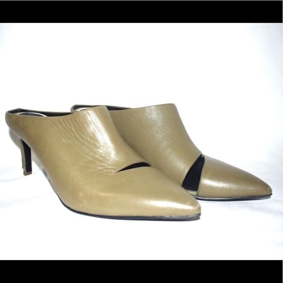 RAG & BONE Beha Slash Mule Light Olive Size 38 - Picture 3 of 8